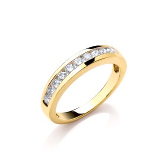 18ct Yellow Gold Briliant Cut 0.50ctw Diamond Eternity Ring-0