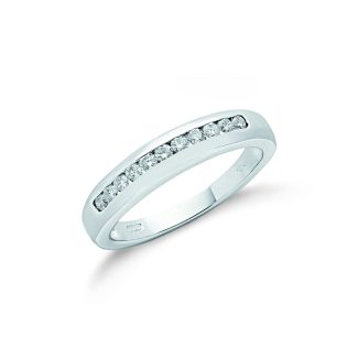 18ct White Gold Briliant Cut 0.25ctw Diamond Eternity Ring-0