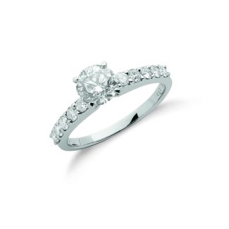 18ct White Gold Luxurious 1.50ct Diamond Engagement Ring-0