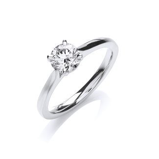 18ct White Gold 0.70ct Certified Diamond Engagement Ring-0