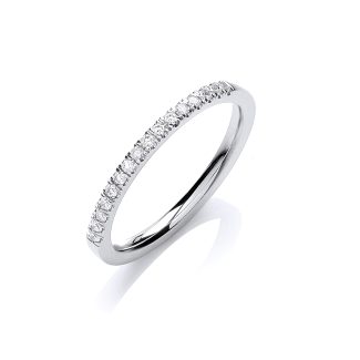 18ct White Gold 0.12ct Diamond Ring Certified Engagement Ring-0