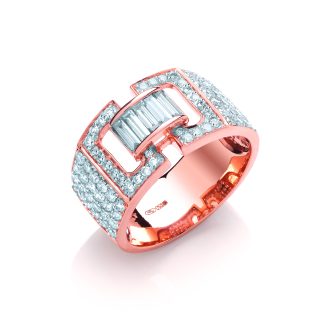 18ct Rose Gold With 1.15ctw Diamond Stone Eternity Ring-0